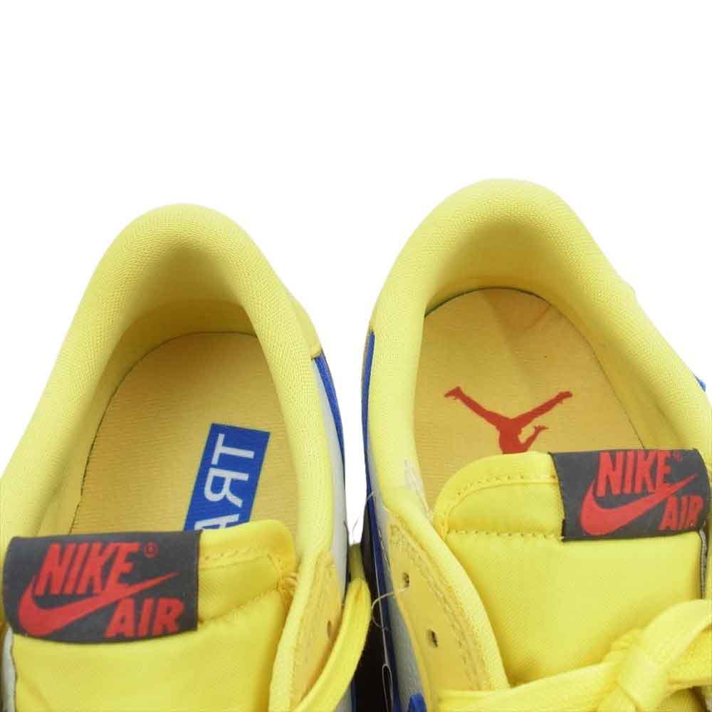 NIKE ナイキ DZ4137-700 フェイクバスターズ鑑定済 × Travis Scott WMNS Air Jordan 1 Retro Low OG Canary トラヴィス・スコット ウィメンズ エアジョーダン1 レトロ ロー OG カナリー ローカット スニーカー イエロー系 ブルー系 27.5cm【新古品】【未使用】【中古】