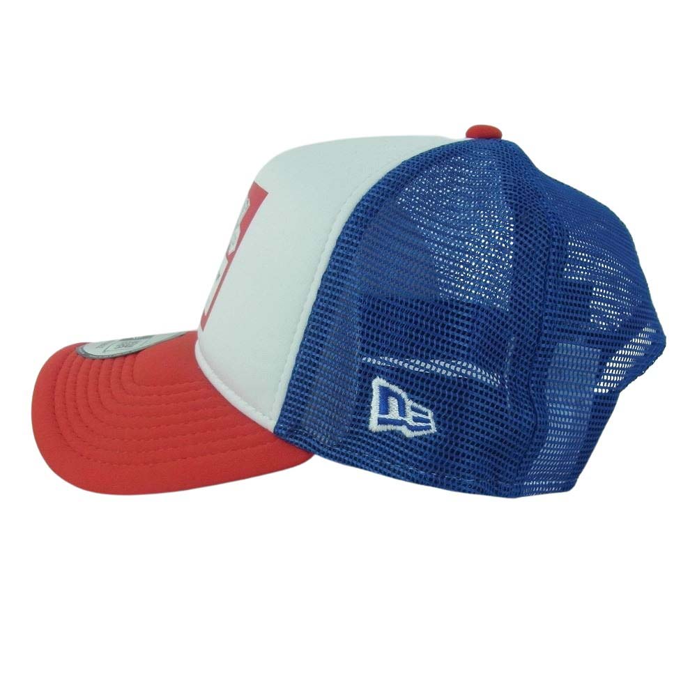 NEW ERA ニューエラ 13534537 9FORTY A-Frame Budweiser トラッカー バドワイザー ラベルロゴ メッシュ キャップ ブルー系 ホワイト系 レッド系【極上美品】【中古】