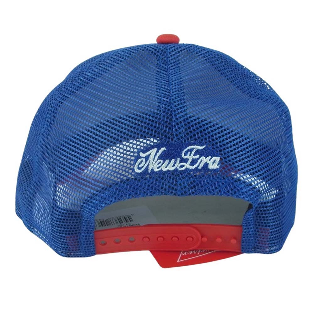 NEW ERA ニューエラ 13534537 9FORTY A-Frame Budweiser トラッカー バドワイザー ラベルロゴ メッシュ キャップ ブルー系 ホワイト系 レッド系【極上美品】【中古】