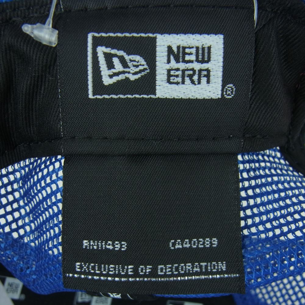 NEW ERA ニューエラ 13534537 9FORTY A-Frame Budweiser トラッカー バドワイザー ラベルロゴ メッシュ キャップ ブルー系 ホワイト系 レッド系【極上美品】【中古】