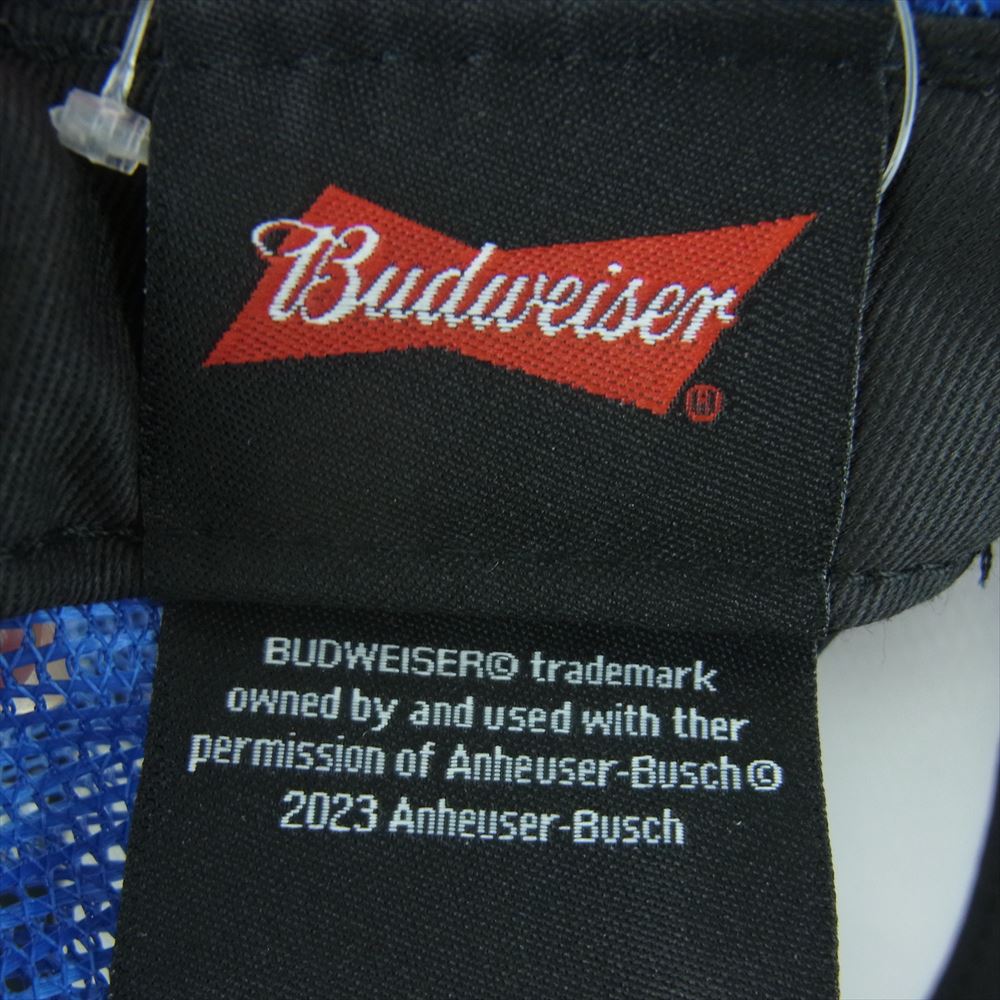 NEW ERA ニューエラ 13534537 9FORTY A-Frame Budweiser トラッカー バドワイザー ラベルロゴ メッシュ キャップ ブルー系 ホワイト系 レッド系【極上美品】【中古】