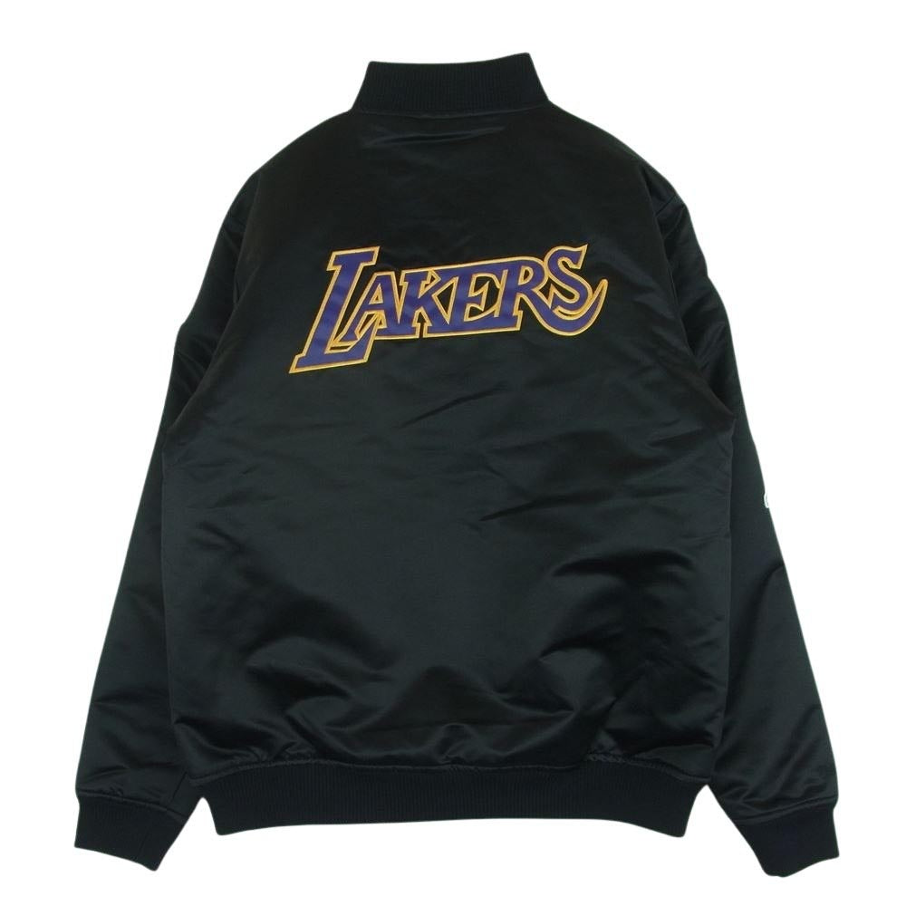 ミッチェル＆ネス OJZP5927-LALYYPPPBLCK NBA SATIN BOMBER JACKET サテン ボンバー ジャケット LA レイカーズ ブラック系 M【極上美品】【中古】