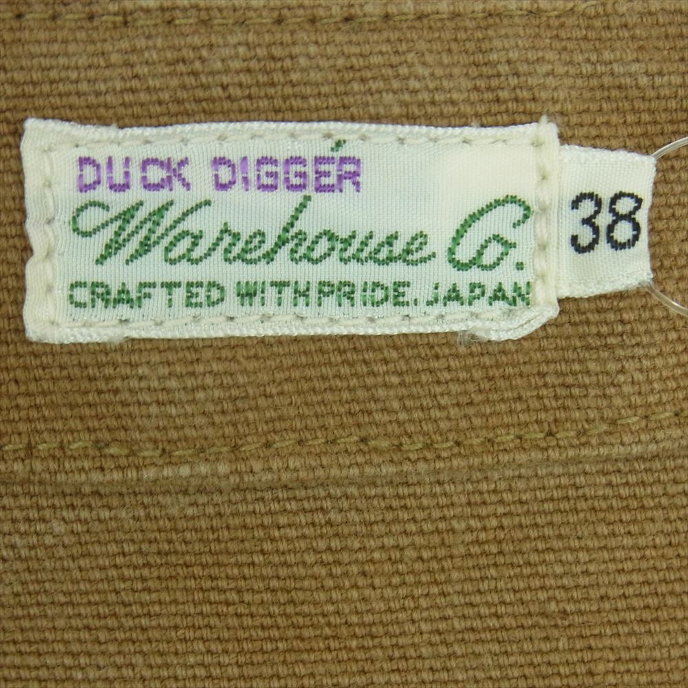 WAREHOUSE ウエアハウス DUCKDIGGER ダックディガー ブラウンダック ハンティング ベスト 日本製 ブラウン系 38【中古】
