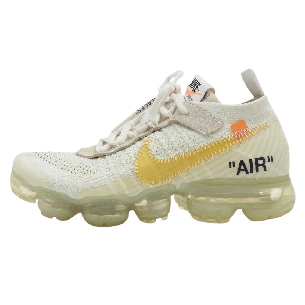 NIKE ナイキ AA3831-100 × Off-white Air Vapormax White オフホワイト エアヴェイパーマックス スニーカー ホワイト  ベージュ系 イエロー系 24cm【中古】