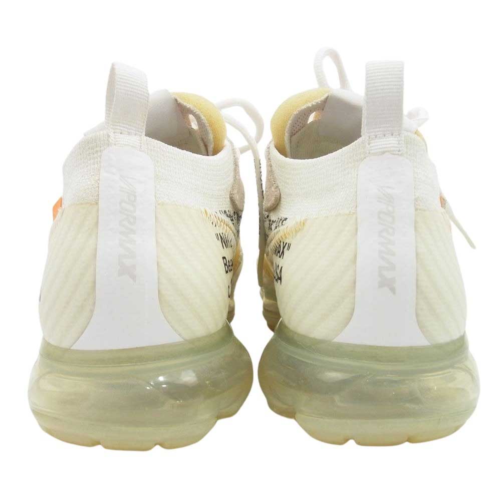 NIKE ナイキ AA3831-100 × Off-white Air Vapormax White オフホワイト エアヴェイパーマックス スニーカー ホワイト  ベージュ系 イエロー系 24cm【中古】