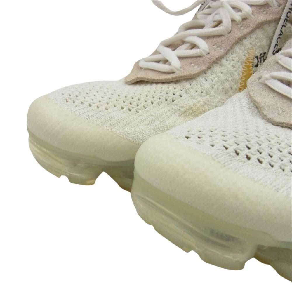 NIKE ナイキ AA3831-100 × Off-white Air Vapormax White オフホワイト エアヴェイパーマックス スニーカー ホワイト  ベージュ系 イエロー系 24cm【中古】