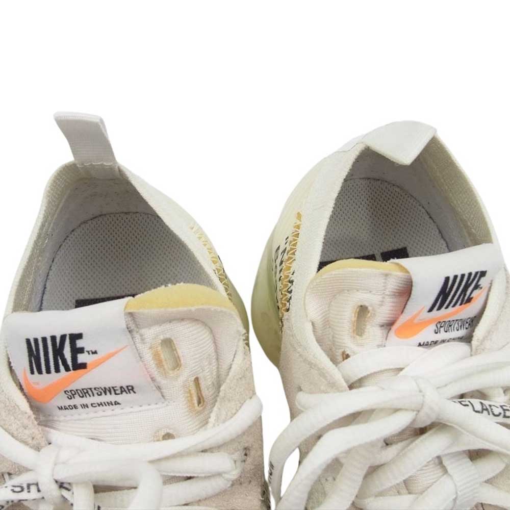 NIKE ナイキ AA3831-100 × Off-white Air Vapormax White オフホワイト エアヴェイパーマックス スニーカー ホワイト  ベージュ系 イエロー系 24cm【中古】