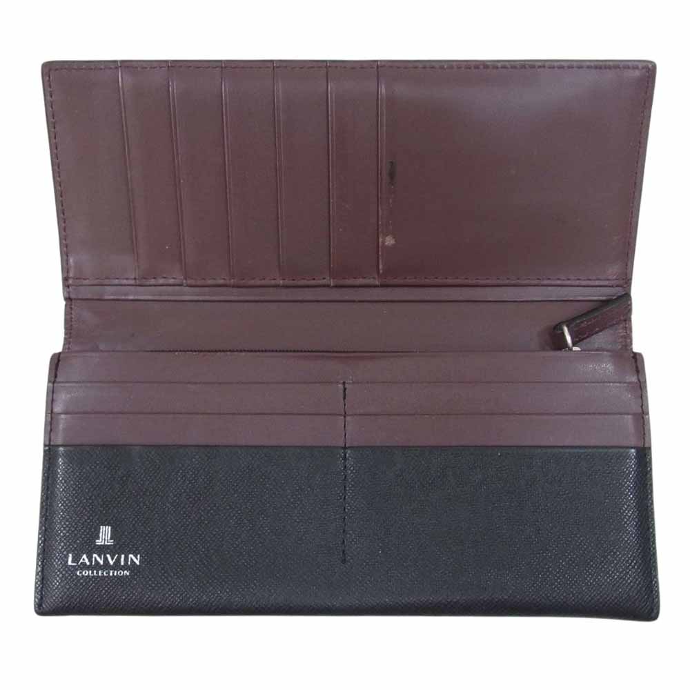 LANVIN ランバン JLMW0GT1 couleur du vin クウルール ド ヴァン 長財布 ブラック系【中古】