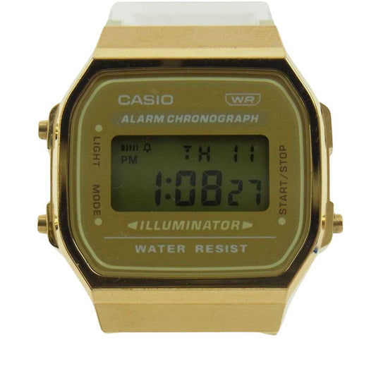 CASIO カシオ A168XESG-9AJF スケルトン 樹脂バンド デジタル 時計【中古】