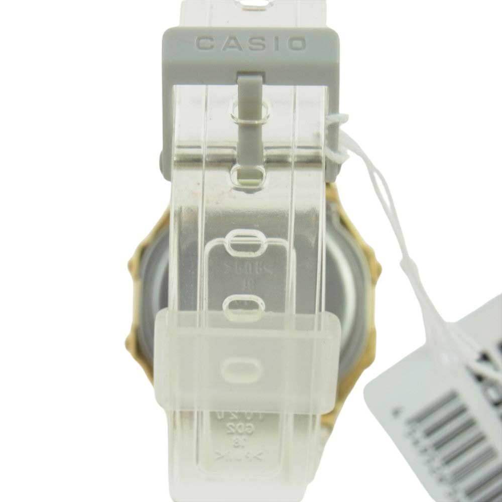 CASIO カシオ A168XESG-9AJF スケルトン 樹脂バンド デジタル 時計【中古】