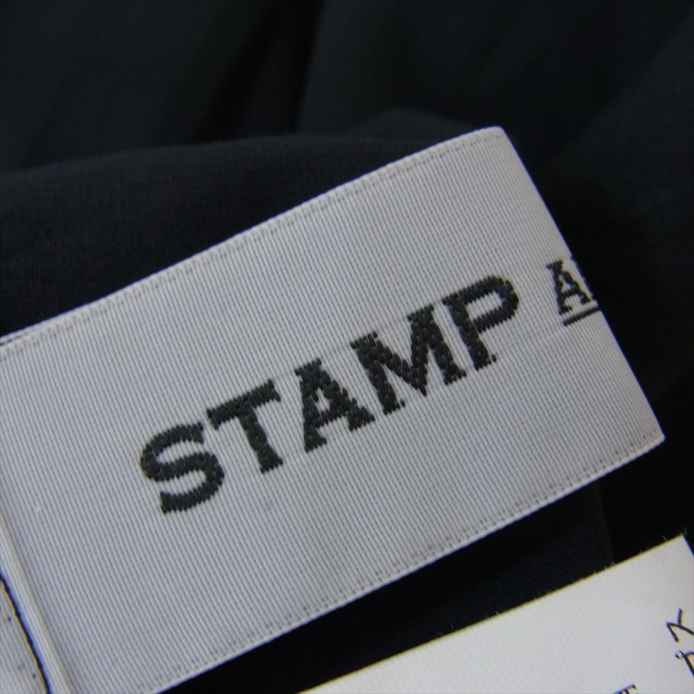 スタンプアンドダイアリー SDH72SS11 コットン タック 半袖 ブラウス ブラック系 サイズ表記無【中古】