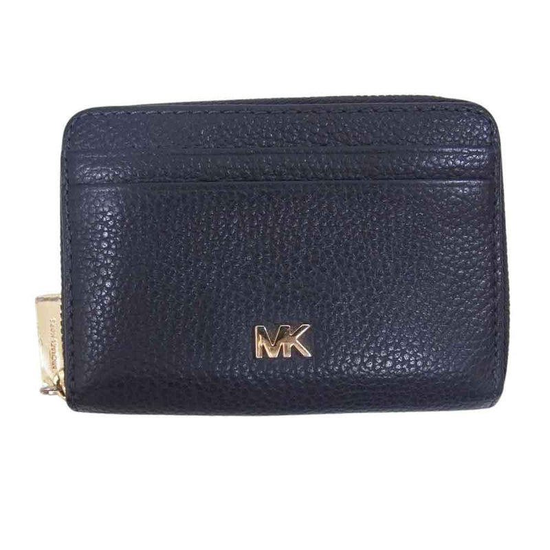 Michael Kors マイケルコース 32T8GF6Z1L ラウンドジップ 二つ折り財布 コインケース ネイビー系【中古】