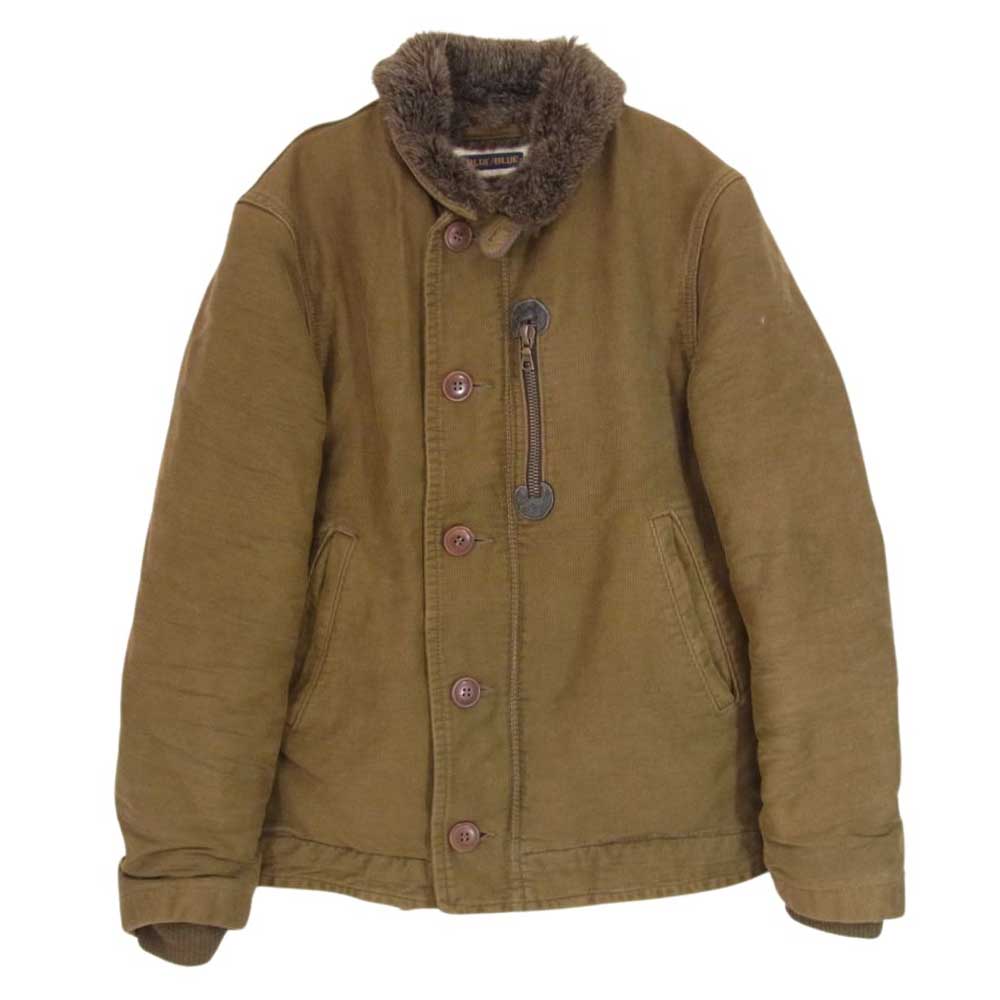 BLUE BLUE デッキジャケット カーキ ジャーマンクロスデッキジャケット