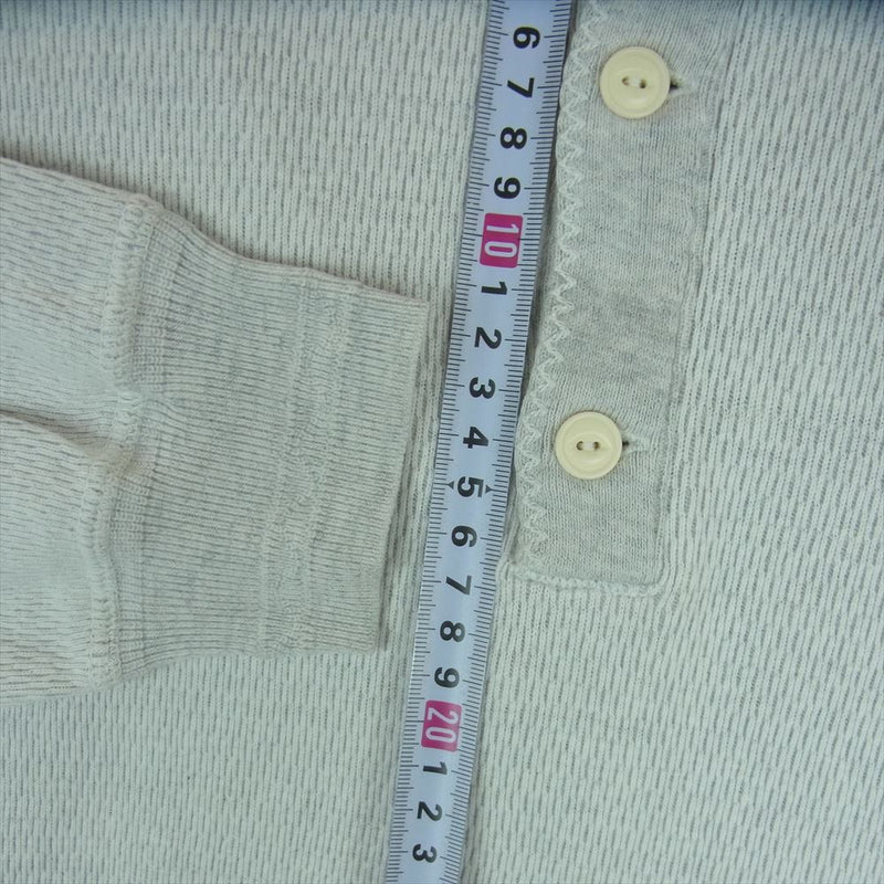 フィルメランジェ コットン カットソー 長袖 Tシャツ 日本製 ライトグレー系 3【中古】