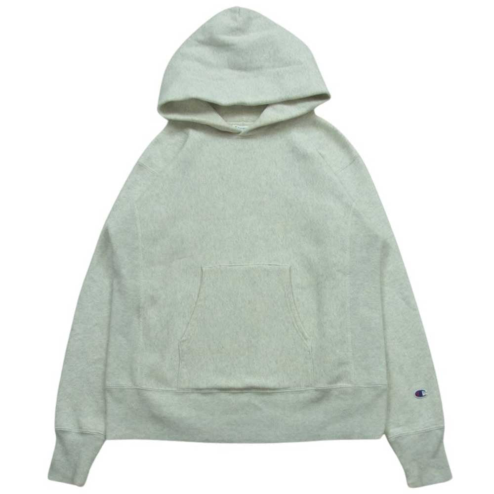 Champion チャンピオン C3-W102 リバースウィーブ パーカー スウェット ライトグレー系 M【中古】