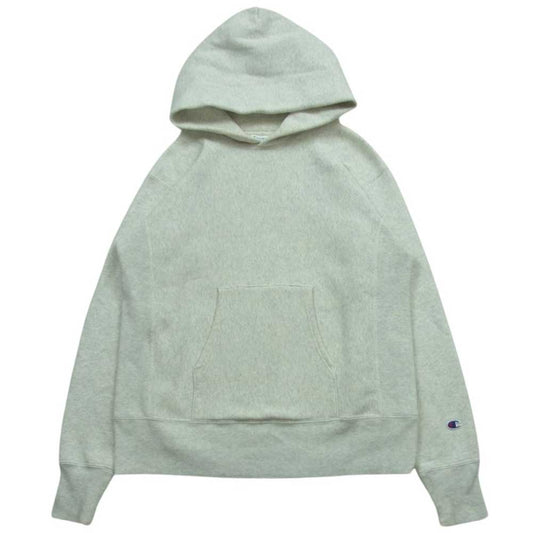 Champion チャンピオン C3-W102 リバースウィーブ パーカー スウェット ライトグレー系 M【中古】