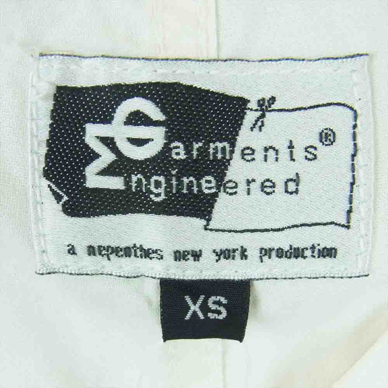 Engineered Garments エンジニアードガーメンツ フィッシング ポケット ベスト コットン アメリカ製 オフホワイト系 XS【中古】