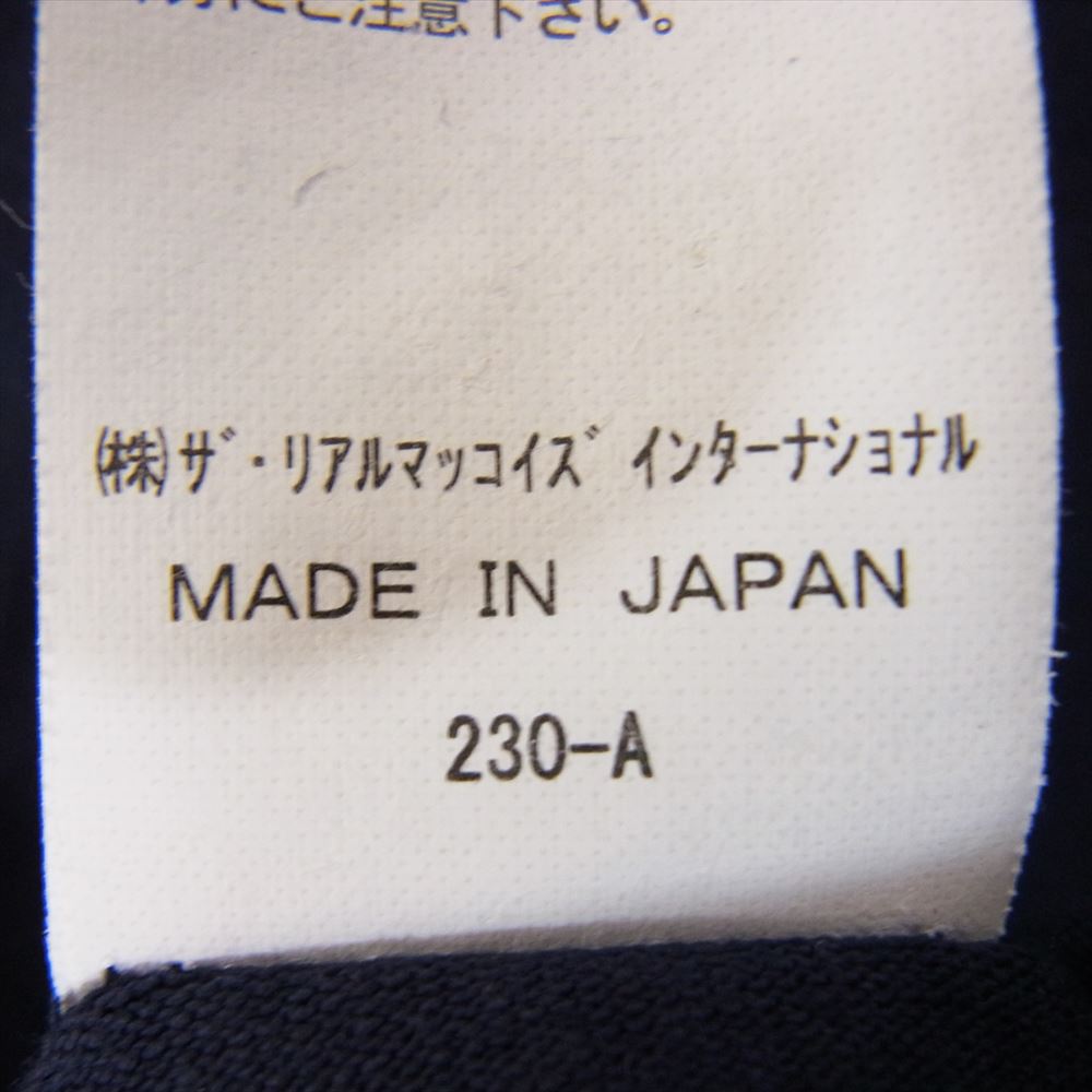 The REAL McCOY'S ザリアルマッコイズ 230-A McCOY SPORTS WEAR マッコイスポーツウェア ラグランスリーブ コットン 七分 Tシャツ カットソー ネイビー系 40【中古】