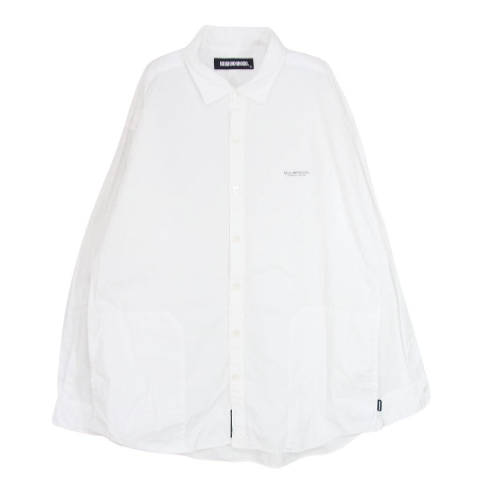 NEIGHBORHOOD ネイバーフッド 22SS 221SPNH-SHM01 TRAD C SHIRT トラディショナル 長袖 シャツ ホワイト系 L【中古】