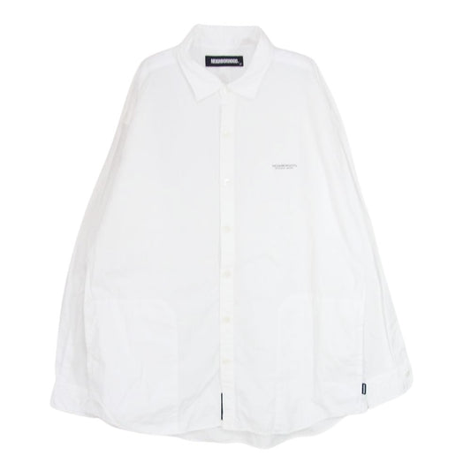 NEIGHBORHOOD ネイバーフッド 22SS 221SPNH-SHM01 TRAD C SHIRT トラディショナル 長袖 シャツ ホワイト系 L【中古】