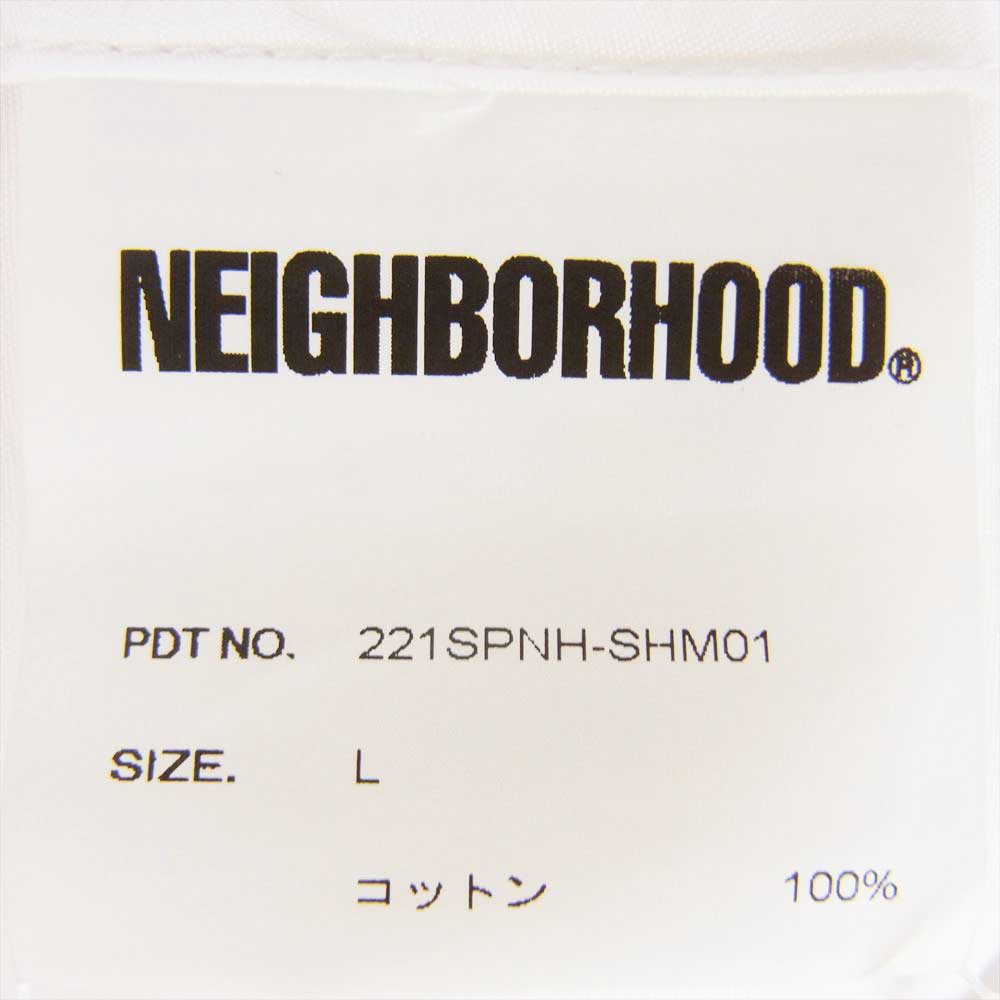 NEIGHBORHOOD ネイバーフッド 22SS 221SPNH-SHM01 TRAD C SHIRT トラディショナル 長袖 シャツ ホワイト系 L【中古】