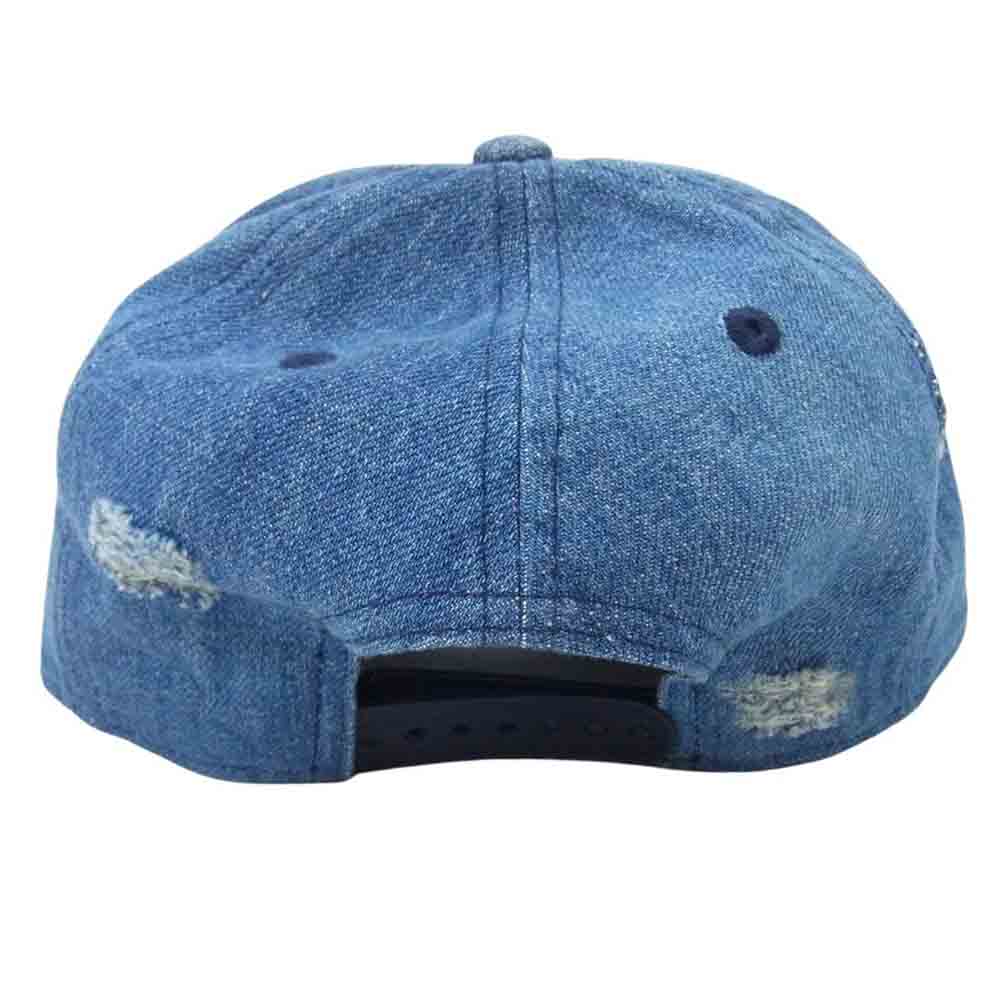 NEW ERA ニューエラ 13515972 9FORTY A-Frame Denim Custom NEW ERA NEW YORK ウォッシュドデニム キャップ インディゴブルー系【極上美品】【中古】