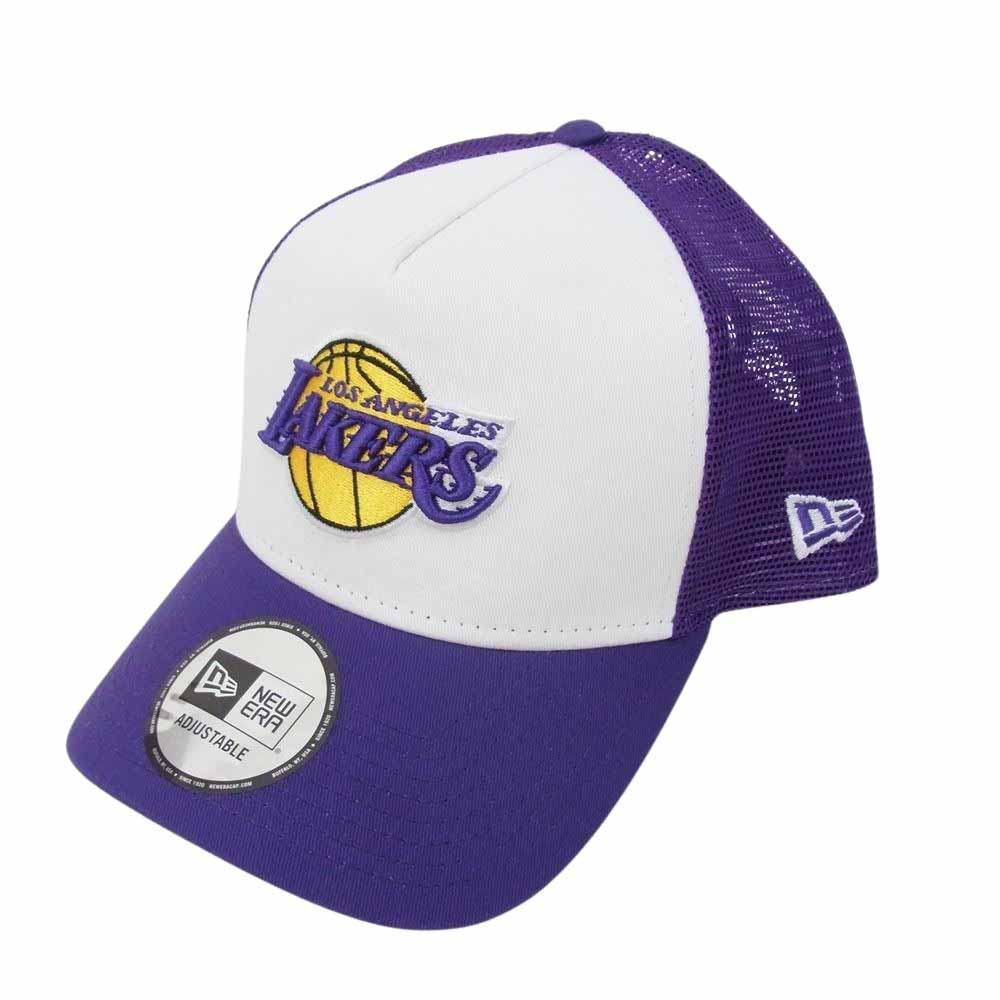 NEW ERA ニューエラ 12746912 9FORTY A-Frame トラッカー ロサンゼルス・レイカーズ メッシュキャップ パープル系【極上美品】【中古】