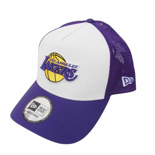 NEW ERA ニューエラ 12746912 9FORTY A-Frame トラッカー ロサンゼルス・レイカーズ メッシュキャップ パープル系【極上美品】【中古】