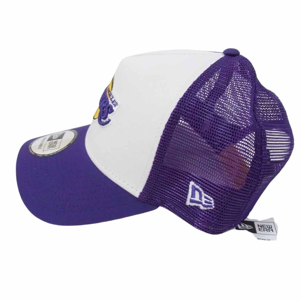 NEW ERA ニューエラ 12746912 9FORTY A-Frame トラッカー ロサンゼルス・レイカーズ メッシュキャップ パープル系【極上美品】【中古】