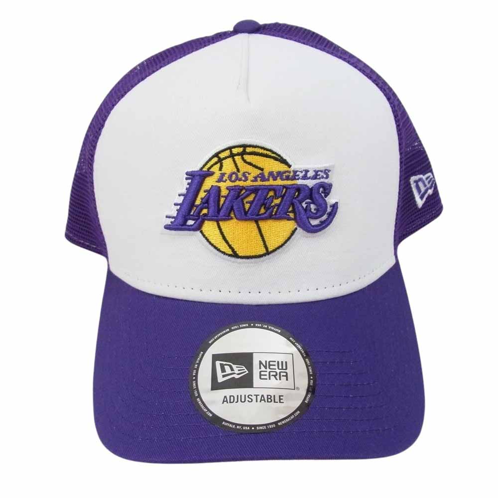 NEW ERA ニューエラ 12746912 9FORTY A-Frame トラッカー ロサンゼルス・レイカーズ メッシュキャップ パープル系【極上美品】【中古】