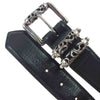 CHROME HEARTS クロムハーツ（原本有） ROLLER 1.5 3PC ローラー レザーベルト ブラック系 30【中古】
