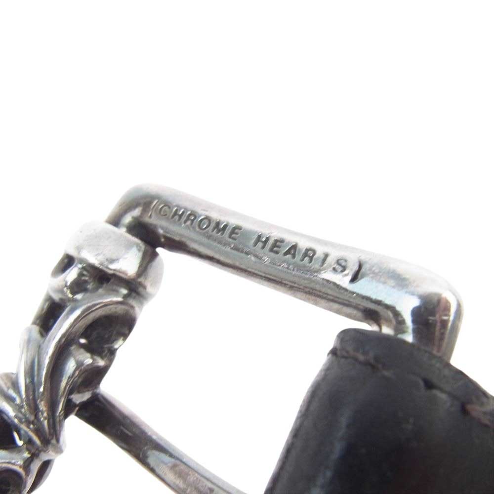 CHROME HEARTS クロムハーツ（原本有） ROLLER 1.5 3PC ローラー レザーベルト ブラック系 30【中古】