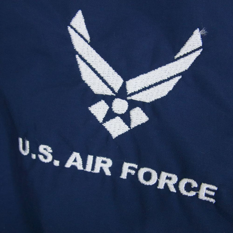 8415-01-521-0844 US AIRFORCE SKILCRAFT PTU JACKET ナイロン トレーニング ジャケット ネイビー系 S【中古】