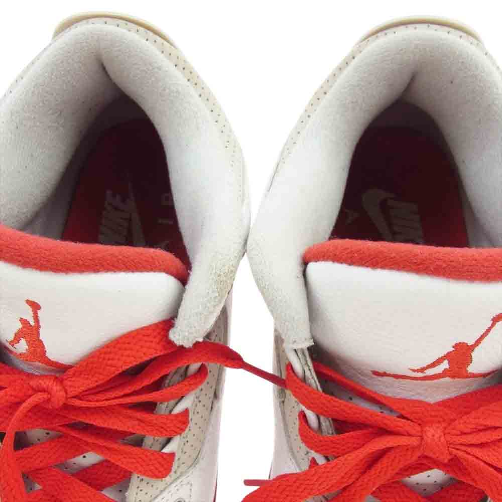 NIKE ナイキ CJ0939-100 Air Jordan 3 Retro Tinker White University Red AJ3 エアジョーダン3 レトロ ティンカー ホワイト ユニバーシティ レッド スニーカー レッド系 ホワイト系 26cm【中古】