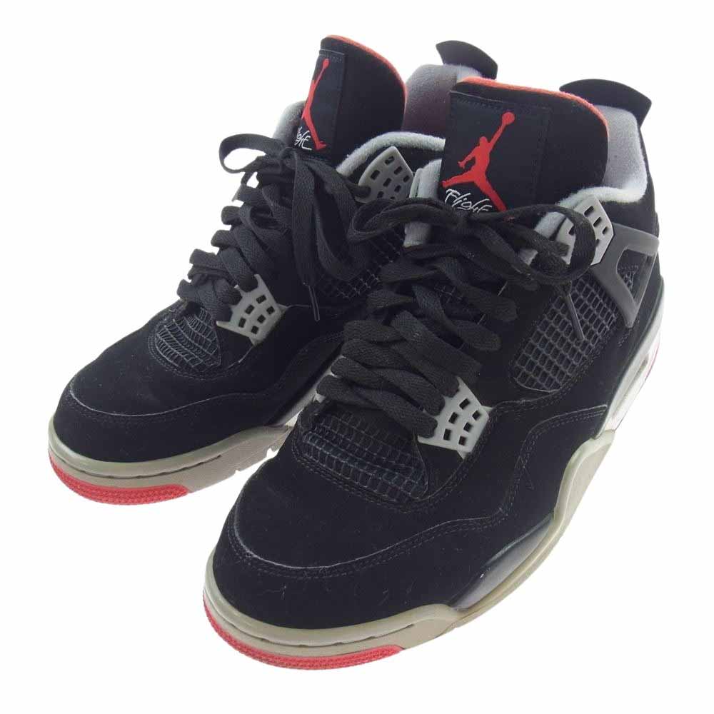 NIKE ナイキ 308497-060 Air Jordan 4 Retro Bred 2019 AJ4 エアジョーダン4 レトロ ブレッド スニーカー ブラック系 26.5cm【中古】