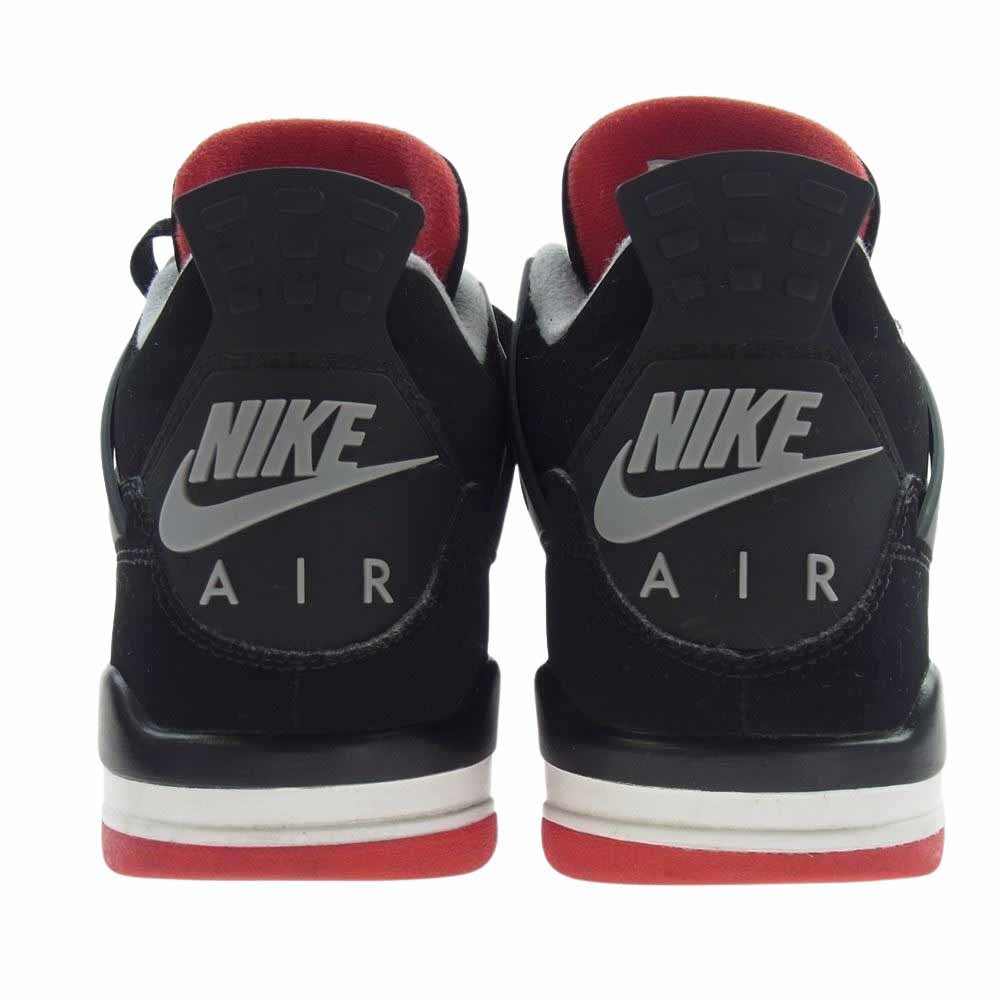 NIKE ナイキ 308497-060 Air Jordan 4 Retro Bred 2019 AJ4 エアジョーダン4 レトロ ブレッド スニーカー ブラック系 26.5cm【中古】