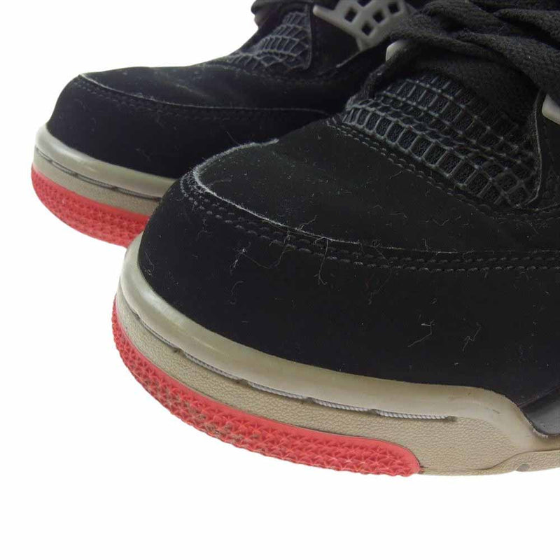 NIKE ナイキ 308497-060 Air Jordan 4 Retro Bred 2019 AJ4 エアジョーダン4 レトロ ブレッド スニーカー ブラック系 26.5cm【中古】