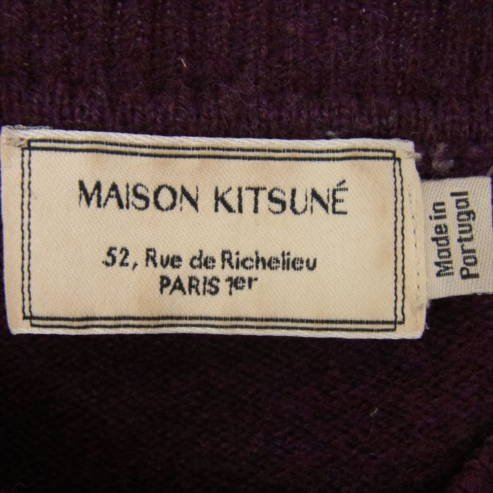MAISON KITSUNE メゾンキツネ KMM-1481-B ニット セーター パープル系 M【中古】