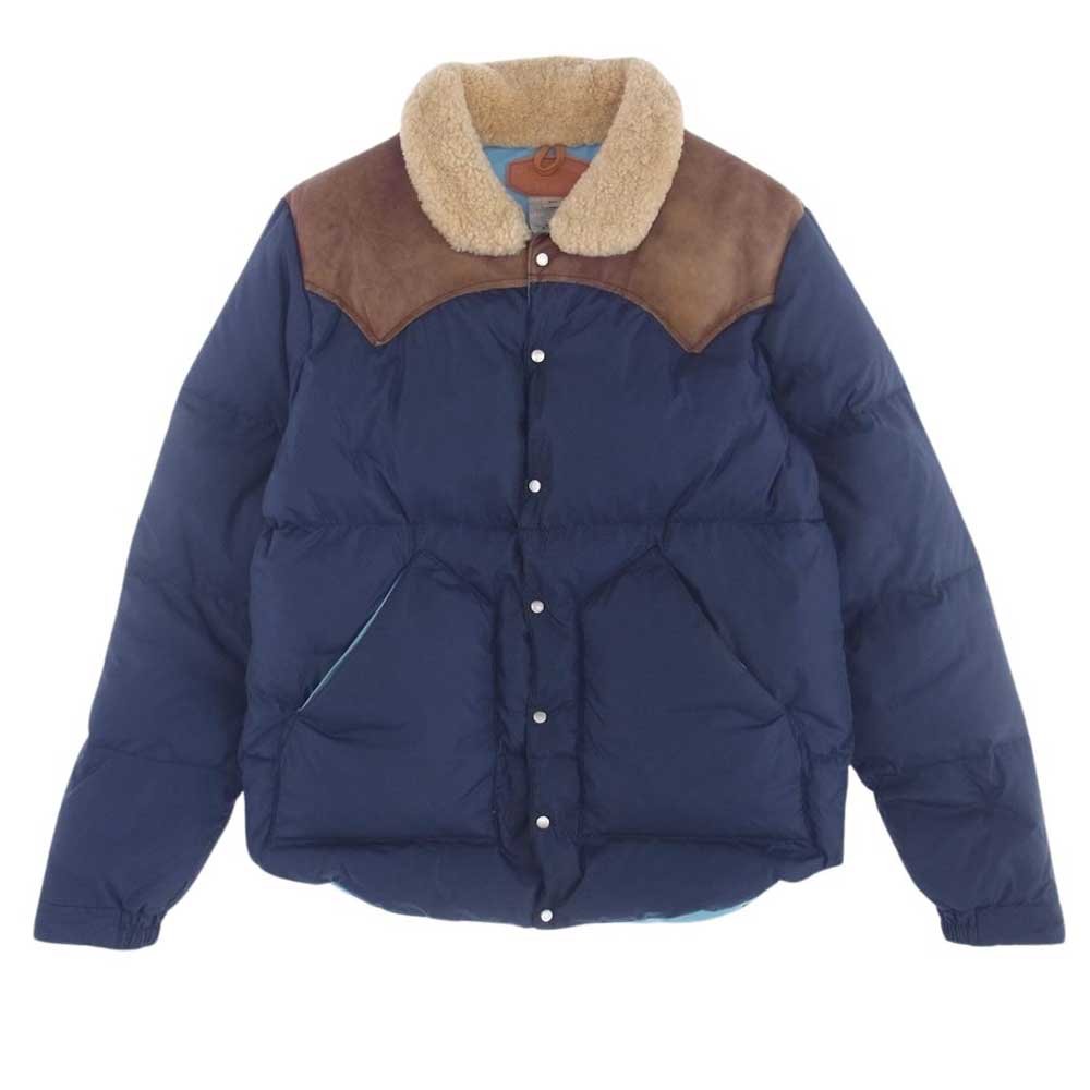 ロッキーマウンテンフェザーベッド ビームス別注 Christy JKT クリスティ ジャケット ダウンジャケット ネイビー系 40【中古】