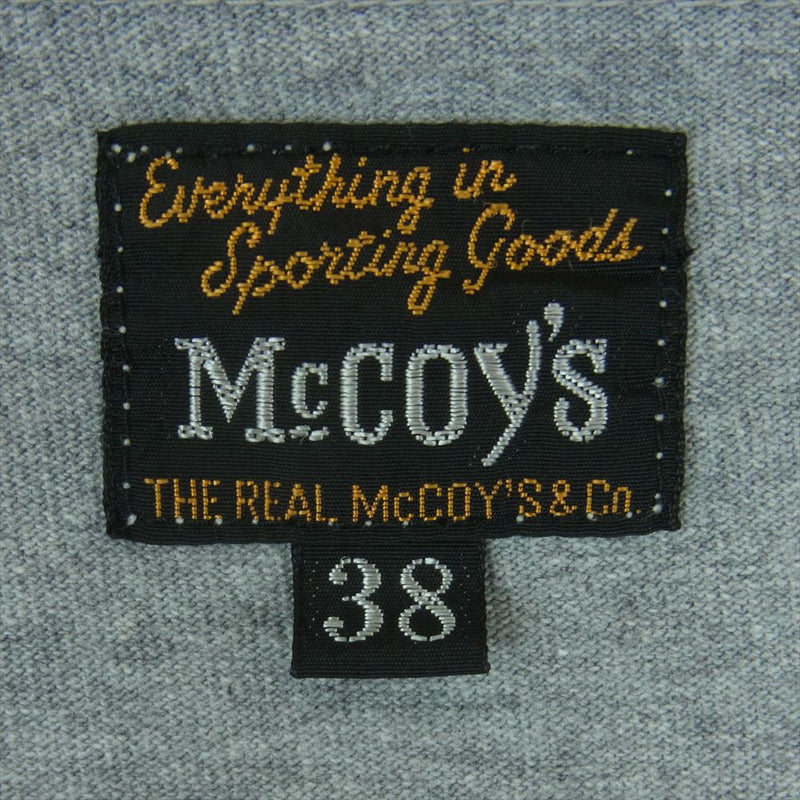 The REAL McCOY'S ザリアルマッコイズ U.S AIR FORCE プリント 半袖 Tシャツ コットン 日本製 グレー系 38【中古】