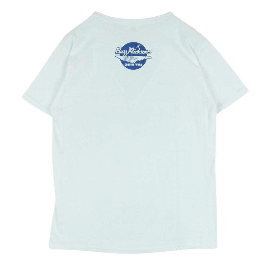 Buzz Rickson's バズリクソンズ PEANUTS ピーナッツ USAF PEANUTS FLYERS プリント 半袖 Tシャツ ホワイト系 M【中古】