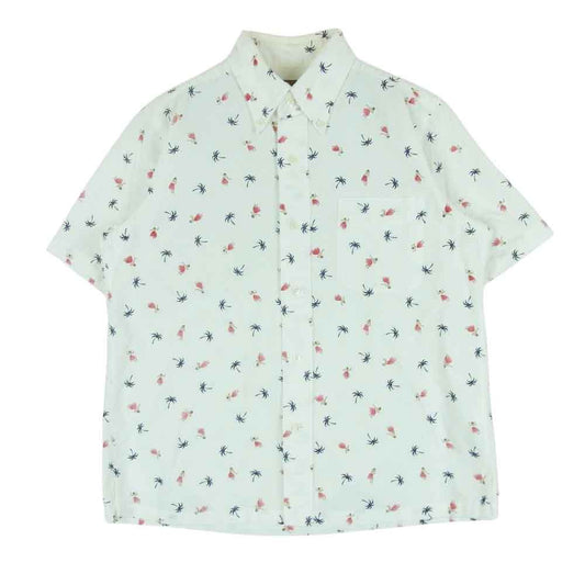 SUN SURF サンサーフ SS34973 OXFORD B.D. SHIRT HULA DANCER 東洋 オックスフォード ボタンダウン フラダンス シャツ ホワイト系 S【中古】
