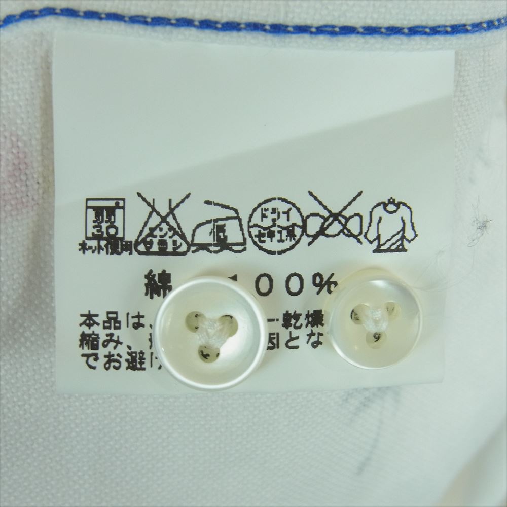 SUN SURF サンサーフ SS34973 OXFORD B.D. SHIRT HULA DANCER 東洋 オックスフォード ボタンダウン フラダンス シャツ ホワイト系 S【中古】
