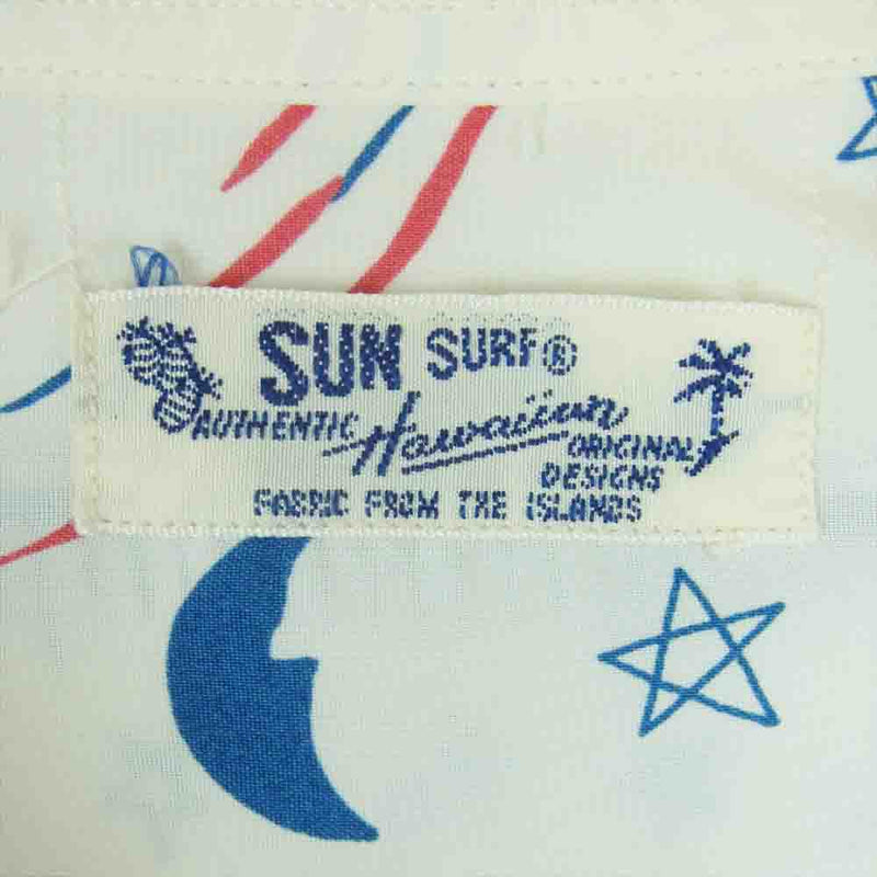 SUN SURF サンサーフ SS37791 RAYON HAWAIIAN SHIRT THE LIGHTHOUSE 東洋 レーヨン ハワイアン アロハ シャツ オフホワイト系 S【中古】