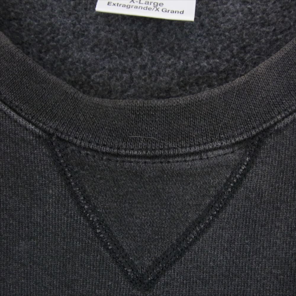 パウエル 90s USA製 TULTEX Rat bones swing top ラッドボーンズ クルーネック スウェット ダークグレー系 XL【中古】