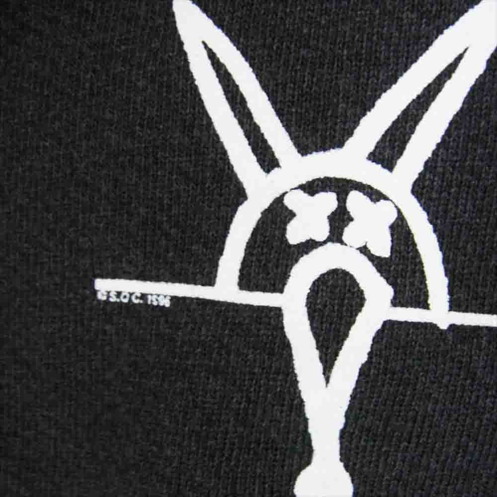 パウエル 90s USA製 TULTEX Rat bones swing top ラッドボーンズ クルーネック スウェット ダークグレー系 XL【中古】