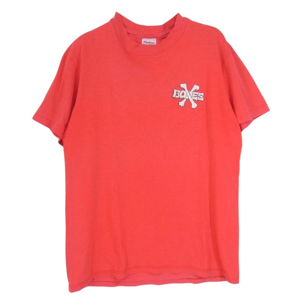 パウエル 80s stedman ステッドマン ヴィンテージ USA製 POWELL パウエル BONES 半袖 Tシャツ レッド系 M【中古】