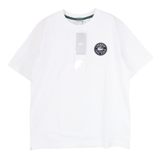 LACOSTE ラコステ TH721LJ-99 BEAMS ビームス 別注 ロゴ 半袖 Tシャツ ホワイト系 2【新古品】【未使用】【中古】