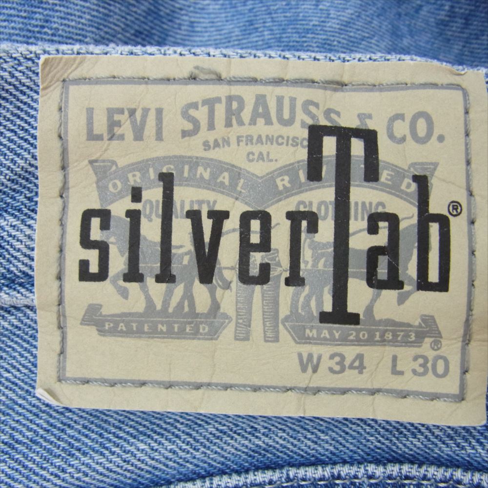 Levi's リーバイス SilverTab LOOSE シルバータブ ルーズ 復刻 デニムパンツ 34×30 インディゴブルー系 34【中古】