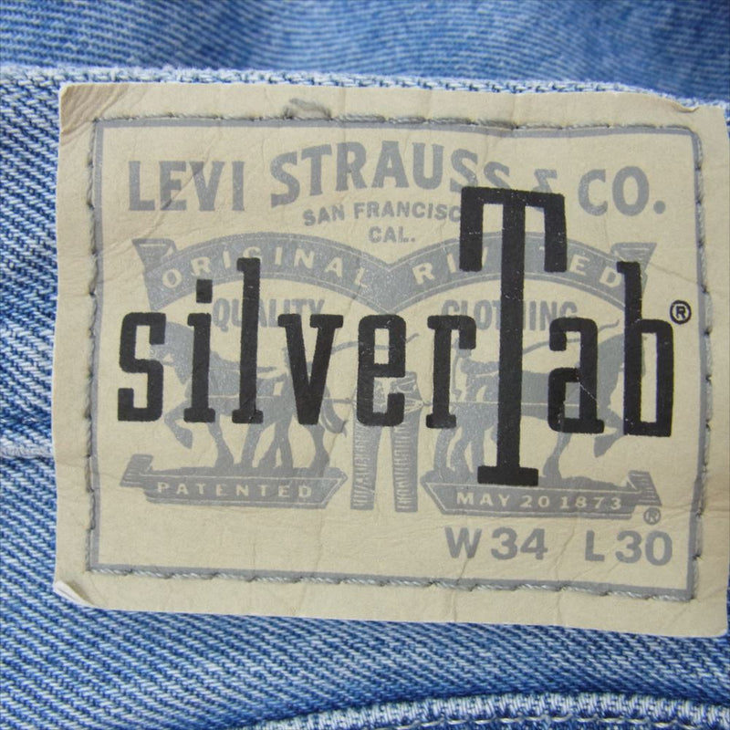 Levi's リーバイス SilverTab LOOSE シルバータブ ルーズ 復刻 デニムパンツ 34×30 インディゴブルー系 34【中古】